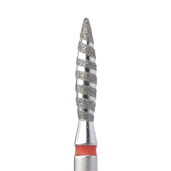 Διαμαντόφρεζα φλόγα κόκκινη τορνάδο 2.3mm