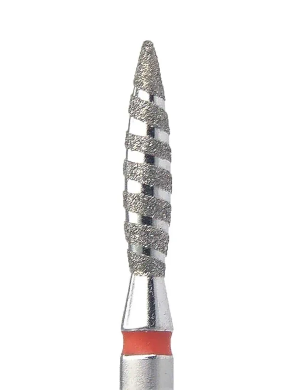 Διαμαντόφρεζα φλόγα κόκκινη τορνάδο 2.3mm